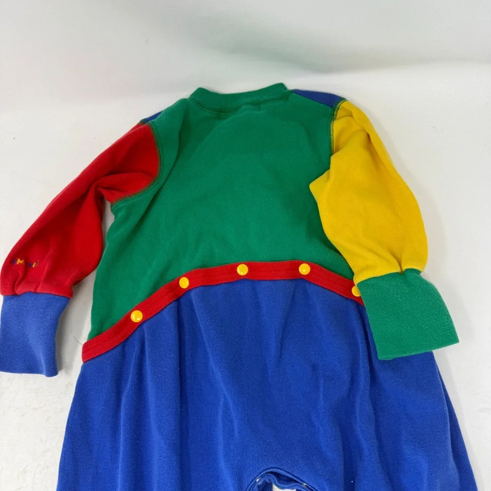 Gymboree Vintage Rainbow Tag Colorblock Romper One Piece Infant Baby 6-12 Months